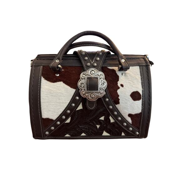 American West Handbags - ⭐️ American West Pony Satchel Brown / Cream Purse. NWT! Western Rodeo